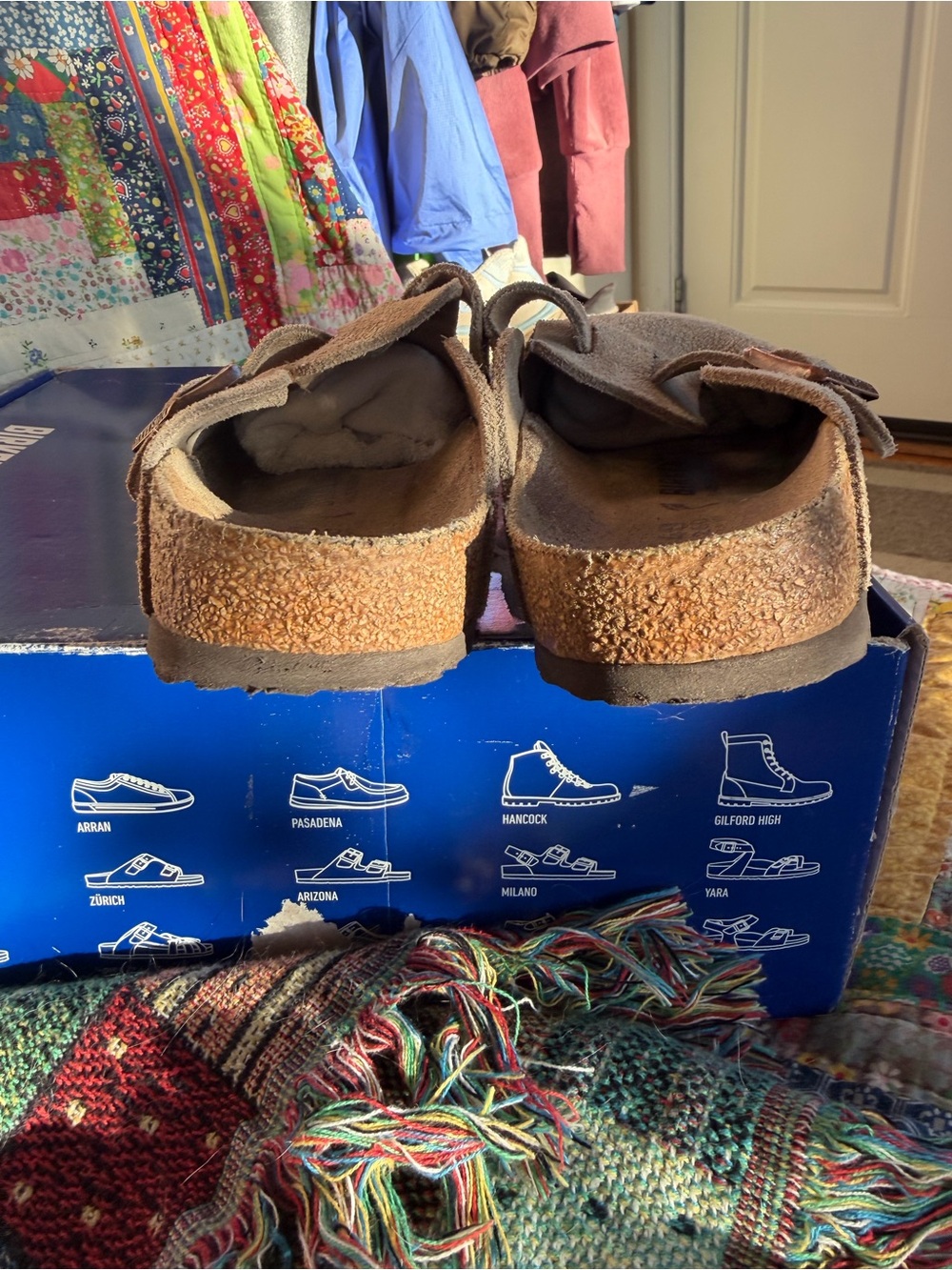 Birkenstock Taupe Boston Clogs - Picture 5 of 12